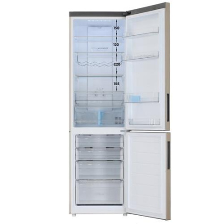 Холодильник с морозильником   Haier C2F637CGGU1 золотистый