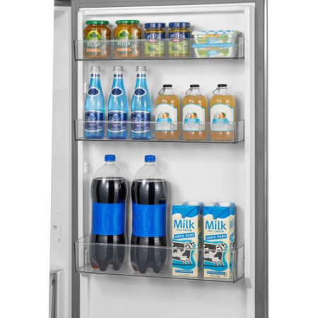 Холодильник с морозильником   Midea MDRB458FGF46IDM серебристый