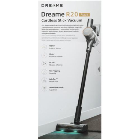 Вертикальный пылесос  Dreame R20 Aqua  черный