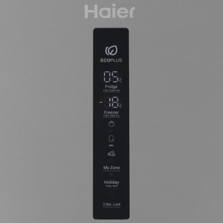 Холодильник с морозильником   Haier C4F637CFMRGU1 серебристый