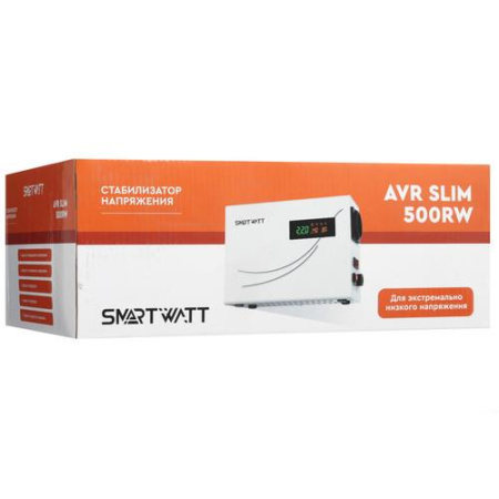 Стабилизатор напряжения SMARTWATT AVR SLIM 500RW