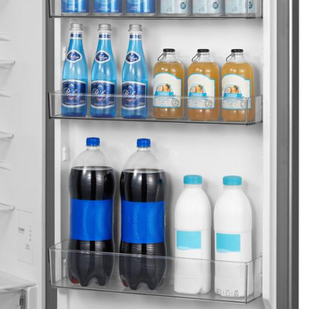 Холодильник с морозильником   Midea MDRB510FGF46IDM серебристый