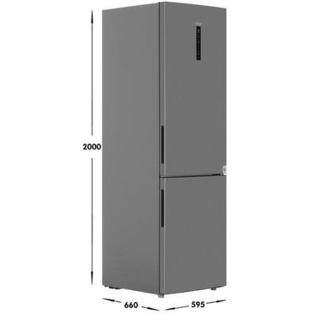 Холодильник с морозильником   Haier C4F640CXU1 серебристый