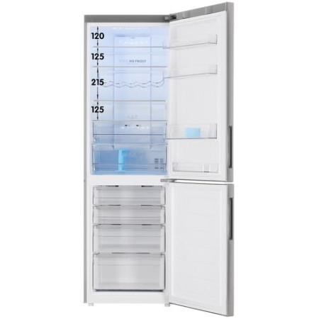Холодильник с морозильником   Haier C2F636CFRGU1 серебристый