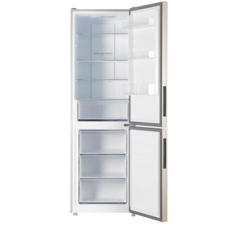 Холодильник с морозильником   Haier CEF535AGG золотистый