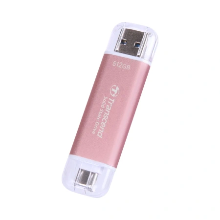 SSD Transcend TS512GESD310P, 512ГБ, розовый