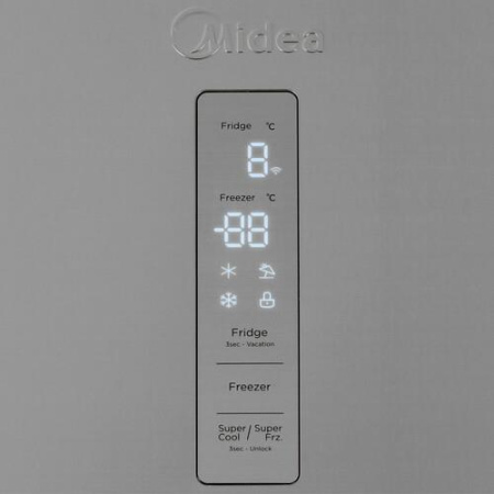 Холодильник с морозильником   Midea MDRB471MGF46O серебристый
