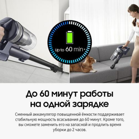 Вертикальный пылесос  Samsung VS20B75ADR5/EV  черный