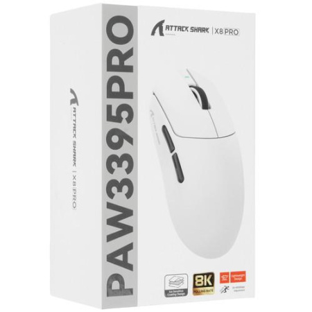 Мышь беспроводная/проводная Attack Shark X8Pro  черный
