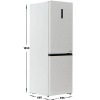 Холодильник с морозильником   Midea MDRB471MGF33O бежевый