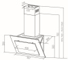 Вытяжка наклонная Midea MH60AN300B черный/черный