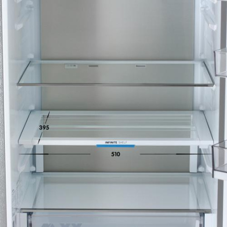 Холодильник с морозильником   Midea MDRB601MME46 серебристый