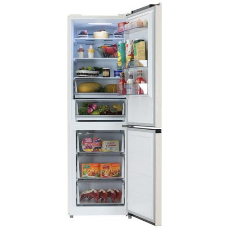 Холодильник с морозильником   Midea MDRB471MGF33O бежевый