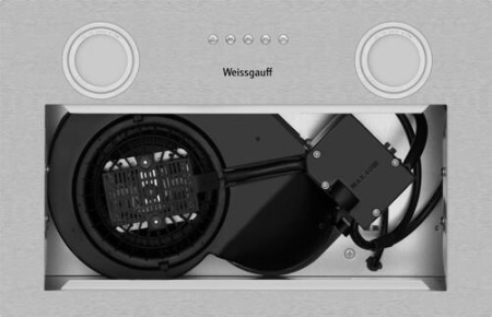 Вытяжка полновстраиваемая Weissgauff BOX 455 Inox серый